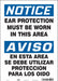 Safety Sign 14 in x 10 in Vinyl