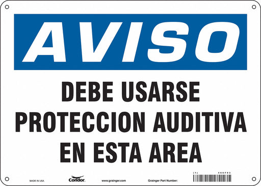 Safety Sign 10 inx14 in Polyethylene