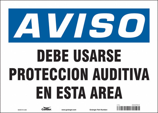 Safety Sign 10 in x 14 in Vinyl
