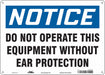 Safety Sign 10 in x 14 in Polyethylene