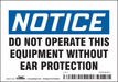 Safety Sign 3.5in x 5in Vinyl
