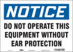 Safety Sign 10 in x 14 in Vinyl