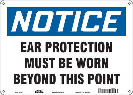 Safety Sign 10 inx14 in Aluminum