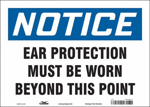 Safety Sign 10 inx14 in Vinyl