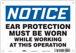 Safety Sign 7 inx10 in Polyethylene