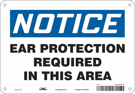 Safety Sign 7 inx10 in Polyethylene