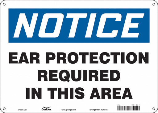 Safety Sign 10 inx14 in Polyethylene