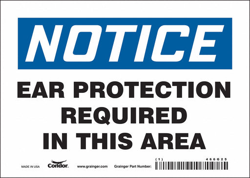Safety Sign 5 in x 7 in Vinyl
