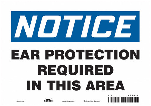Safety Sign 7 in x 10 in Vinyl