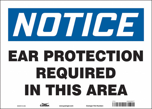 Safety Sign 10 in x 14 in Vinyl