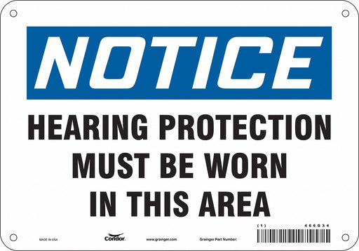 Safety Sign 7 in x 10 in Aluminum