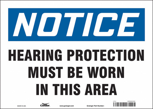 Safety Sign 10 inx14 in Vinyl