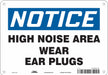 Safety Sign 7 inx10 in Polyethylene