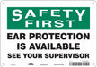 Safety Sign 7 inx10 in Polyethylene