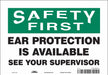 Safety Sign 7 in x 10 in Vinyl