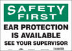 Safety Sign 10 in x 14 in Vinyl