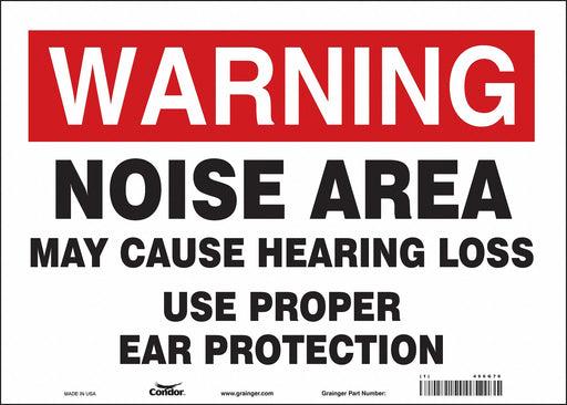 Safety Sign 10 inx14 in Vinyl