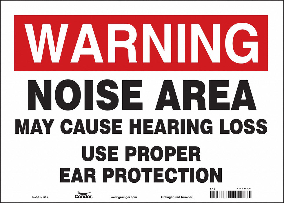 Safety Sign 10 inx14 in Vinyl