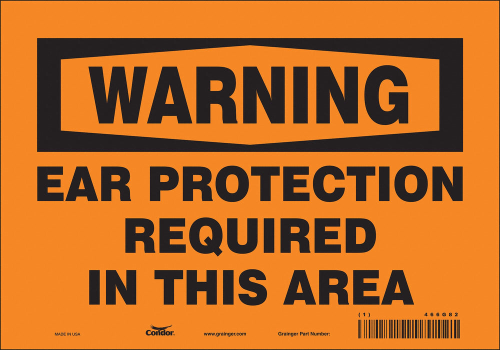 Safety Sign 7 inx10 in Vinyl