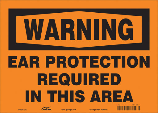 Safety Sign 10 inx14 in Vinyl