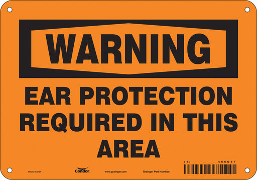 Safety Sign 7 inx10 in Polyethylene