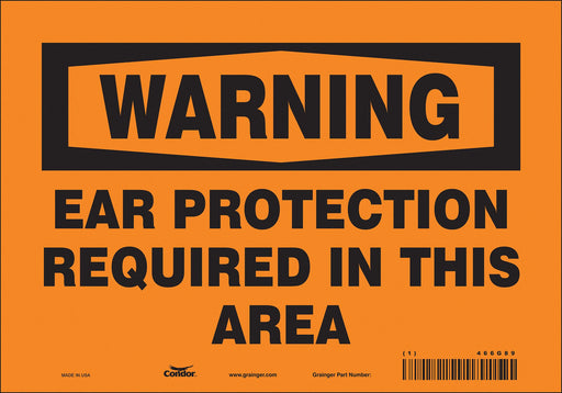 Safety Sign 7 in x 10 in Vinyl