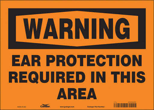 Safety Sign 10 in x 14 in Vinyl