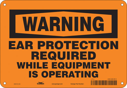 Safety Sign 7 inx10 in Polyethylene