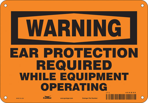 Safety Sign 7 in x 10 in Polyethylene