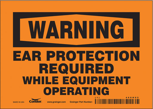 Safety Sign 5 in x 7 in Vinyl