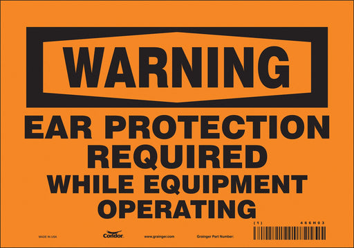 Safety Sign 7 inx10 in Vinyl