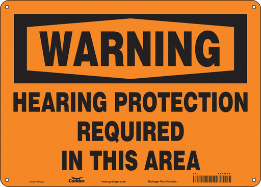 Safety Sign 10 inx14 in Aluminum