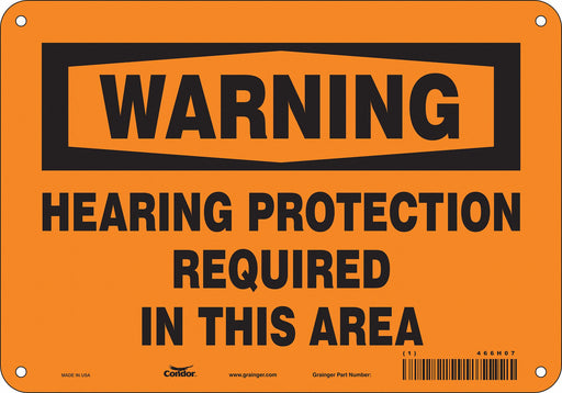Safety Sign 7 inx10 in Polyethylene