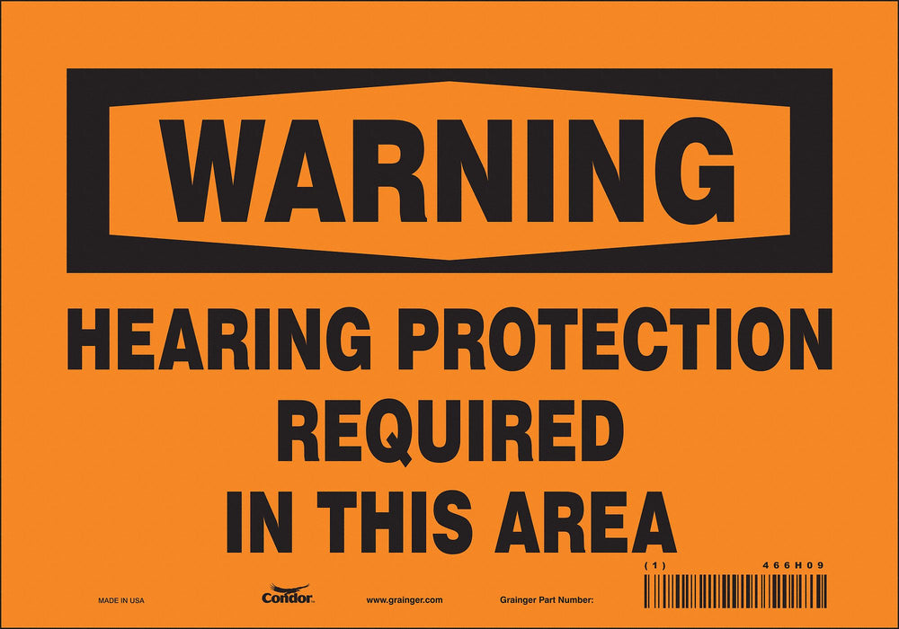 Safety Sign 7 inx10 in Vinyl