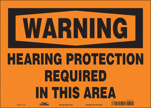 Safety Sign 10 inx14 in Vinyl