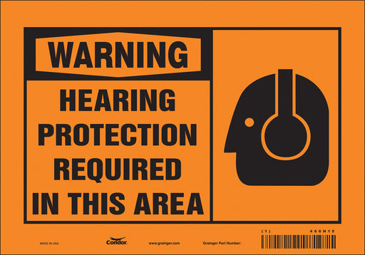 Safety Sign 7 inx10 in Vinyl