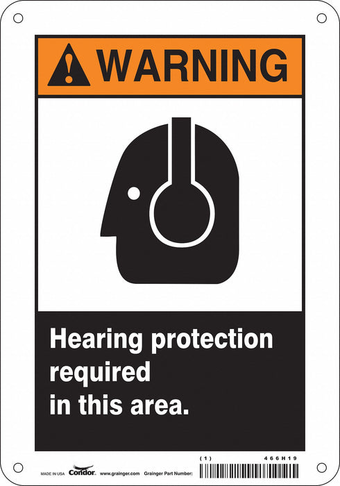 Safety Sign 10 inx7 in Polyethylene