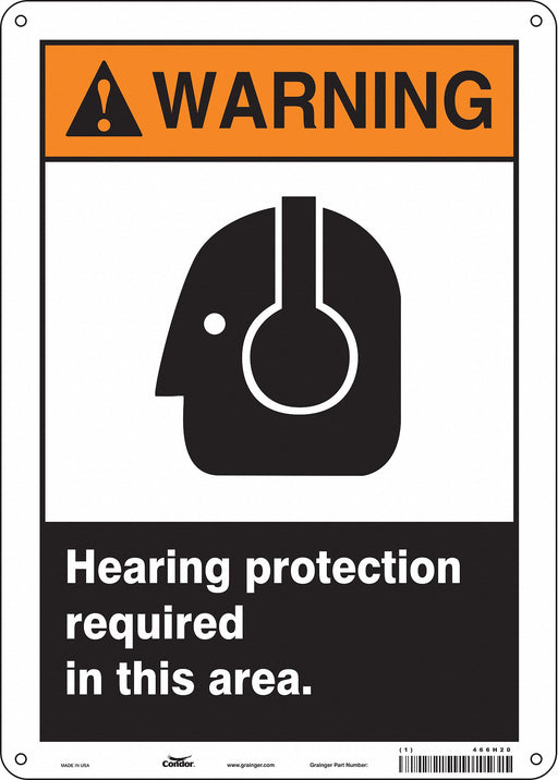 Safety Sign 14 in x 10 in Polyethylene