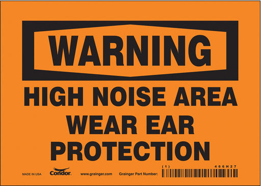 Safety Sign 5 in x 7 in Vinyl