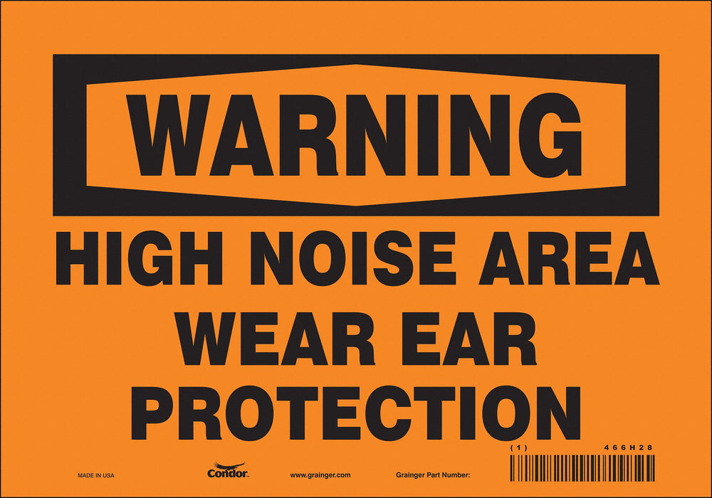 Safety Sign 7 in x 10 in Vinyl