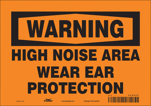 Safety Sign 7 in x 10 in Vinyl