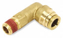 Elbow Brass Push-Fit3/8in MNPT1/4in