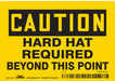 Safety Sign 3 1/2 inx5 in Vinyl