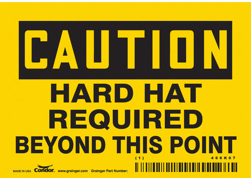 Safety Sign 3 1/2 inx5 in Vinyl