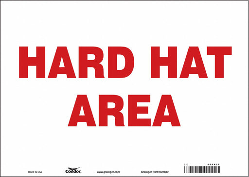Safety Sign 10 in x 14 in Vinyl