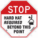 Safety Sign 24 in x 24 in Polyethylene