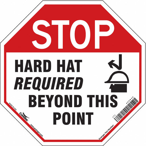 Safety Sign 18 inx18 in Vinyl