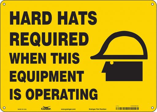 Safety Sign 10 inx14 in Aluminum