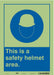 Safety Sign 14 inx10 in Glow Vinyl
