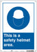 Safety Sign 14 inx10 in Polyethylene